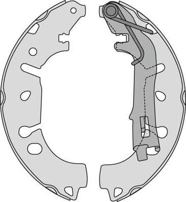 MGA M842 - Комплект спирачна челюст vvparts.bg