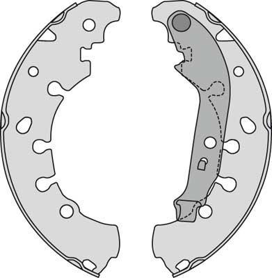 MGA M847 - Комплект спирачна челюст vvparts.bg