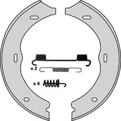 MGA M855R - Комплект спирачна челюст, ръчна спирачка vvparts.bg