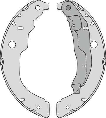 MGA M866 - Комплект спирачна челюст vvparts.bg