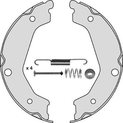 MGA M868R - Комплект спирачна челюст, ръчна спирачка vvparts.bg