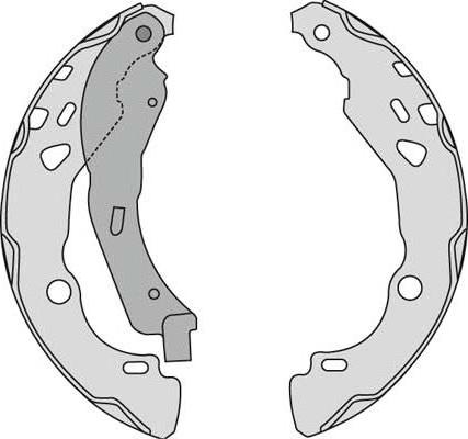 MGA M818 - Комплект спирачна челюст vvparts.bg