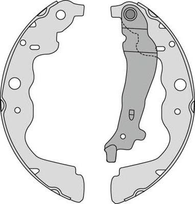 MGA M881 - Комплект спирачна челюст vvparts.bg