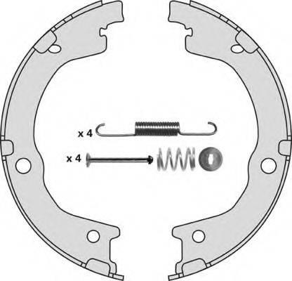 MGA M887R - Комплект спирачна челюст, ръчна спирачка vvparts.bg