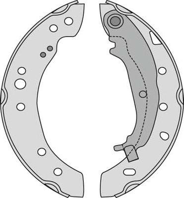MGA M876 - Комплект спирачна челюст vvparts.bg