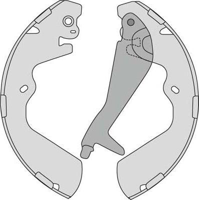 MGA M796 - Комплект спирачна челюст vvparts.bg