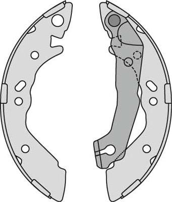 MGA M797 - Комплект спирачна челюст vvparts.bg