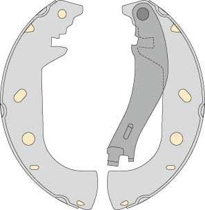 MGA M757 - Комплект спирачна челюст vvparts.bg