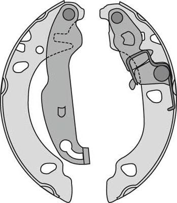 MGA M789 - Комплект спирачна челюст vvparts.bg