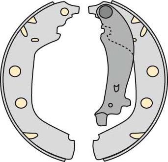 MGA M735 - Комплект спирачна челюст vvparts.bg