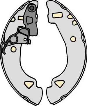 MGA M727 - Комплект спирачна челюст vvparts.bg