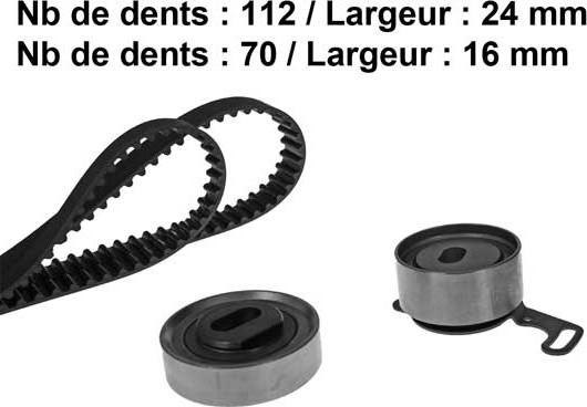 MGA X415H1 - Комплект ангренажен ремък vvparts.bg