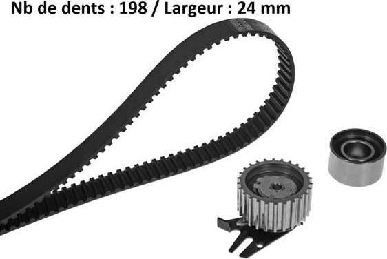 MGA X578H1 - Комплект ангренажен ремък vvparts.bg