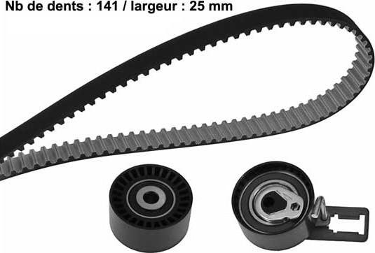 MGA X647H1 - Комплект ангренажен ремък vvparts.bg