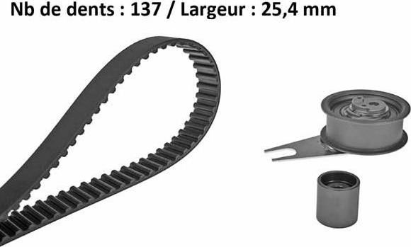 MGA X240H3 - Комплект ангренажен ремък vvparts.bg