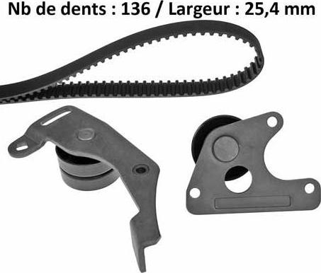 MGA X236H1 - Комплект ангренажен ремък vvparts.bg