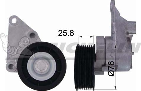 MICHELIN EngineParts SMAMP04401 - Ремъчен обтегач, пистов ремък vvparts.bg