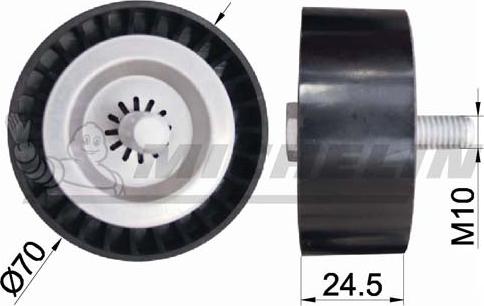 MICHELIN EngineParts SMAMP04041 - Паразитна / водеща ролка, пистов ремък vvparts.bg