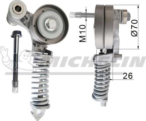 MICHELIN EngineParts SMAMP04341 - Ремъчен обтегач, пистов ремък vvparts.bg