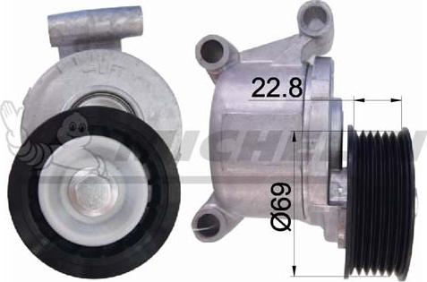 MICHELIN EngineParts SMAMP04330 - Ремъчен обтегач, пистов ремък vvparts.bg