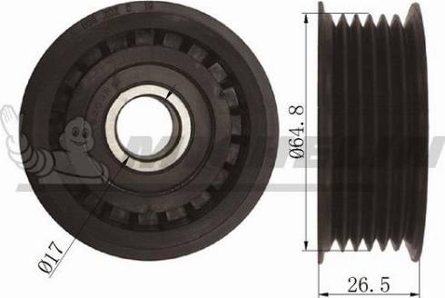 MICHELIN EngineParts SMAMP01009 - Паразитна / водеща ролка, пистов ремък vvparts.bg