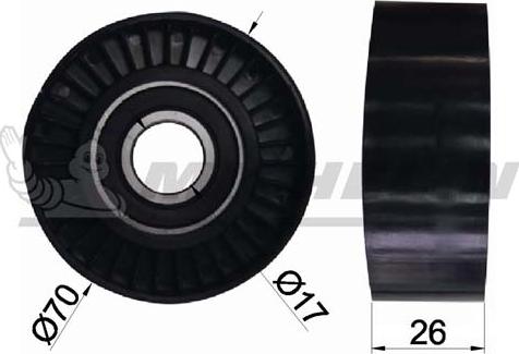 MICHELIN EngineParts SMAMP01028 - Паразитна / водеща ролка, пистов ремък vvparts.bg