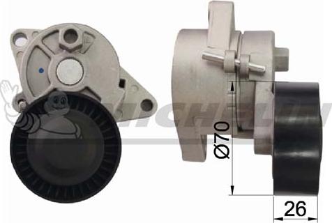 MICHELIN EngineParts SMAMP01311 - Ремъчен обтегач, пистов ремък vvparts.bg