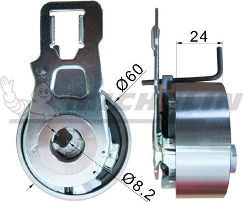 MICHELIN EngineParts SMAMP03462 - Обтяжна ролка, ангренаж vvparts.bg