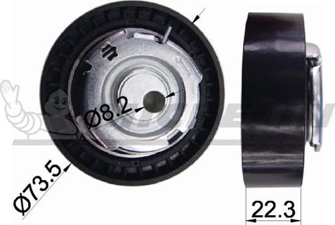 MICHELIN EngineParts SMAMP03397 - Обтяжна ролка, ангренаж vvparts.bg