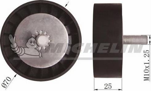 MICHELIN EngineParts SMAMP03361 - Паразитна / водеща ролка, пистов ремък vvparts.bg