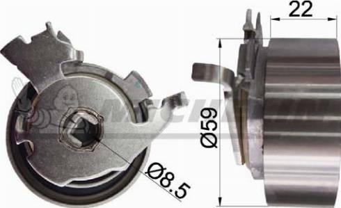 MICHELIN EngineParts SMAMP03368 - Обтяжна ролка, ангренаж vvparts.bg