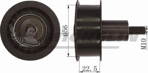 MICHELIN EngineParts SMAMP02323 - Паразитна / водеща ролка, зъбен ремък vvparts.bg