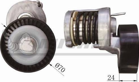 MICHELIN EngineParts SMAMP02376 - Ремъчен обтегач, пистов ремък vvparts.bg