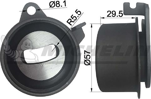 MICHELIN EngineParts SMAMP16305 - Обтяжна ролка, ангренаж vvparts.bg