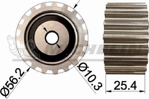 MICHELIN EngineParts SMAMP13008 - Паразитна / водеща ролка, зъбен ремък vvparts.bg