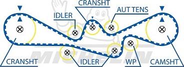 MICHELIN EngineParts SMATB0289 - Ангренажен ремък vvparts.bg