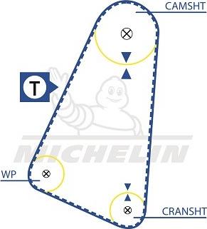 MICHELIN EngineParts SMATB0226 - Ангренажен ремък vvparts.bg