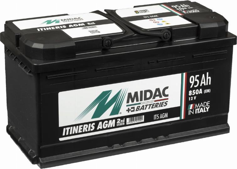 MIDAC IT5 AGM - Стартов акумулатор vvparts.bg