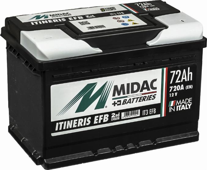 MIDAC IT3 EFB - Стартов акумулатор vvparts.bg