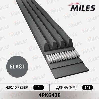 Miles 4PK643E - Пистов ремък vvparts.bg