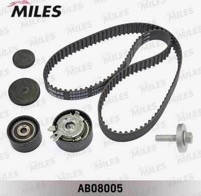 Miles AB08005 - Комплект ангренажен ремък vvparts.bg