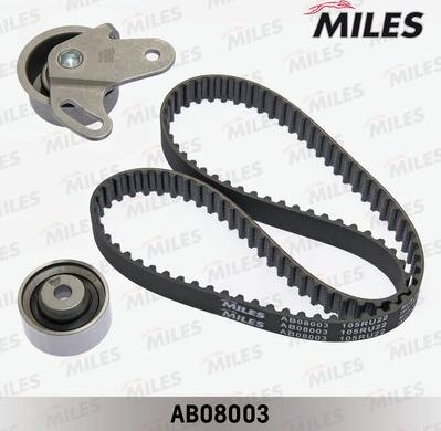 Miles AB08003 - Комплект ангренажен ремък vvparts.bg