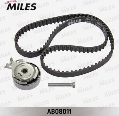 Miles AB08011 - Комплект ангренажен ремък vvparts.bg