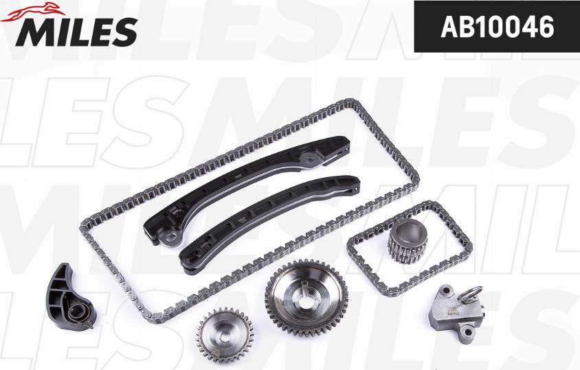 Miles AB10046 - Комплект ангренажна верига vvparts.bg