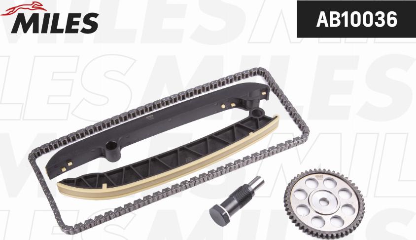 Miles AB10036 - Комплект ангренажна верига vvparts.bg