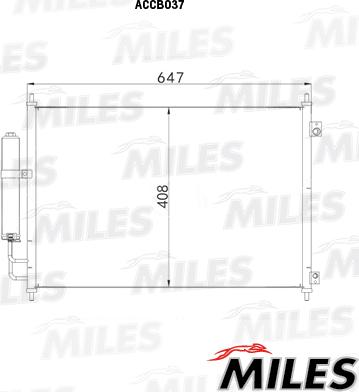 Miles ACCB037 - Кондензатор, климатизация vvparts.bg
