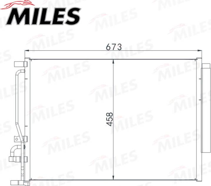 Miles ACCB153 - Кондензатор, климатизация vvparts.bg