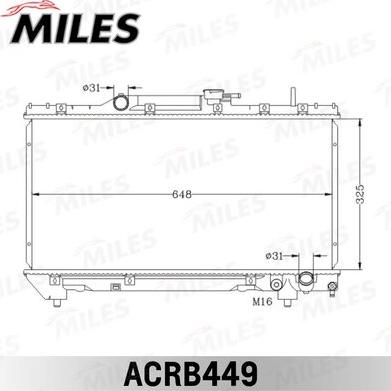 Miles ACRB449 - Радиатор, охлаждане на двигателя vvparts.bg