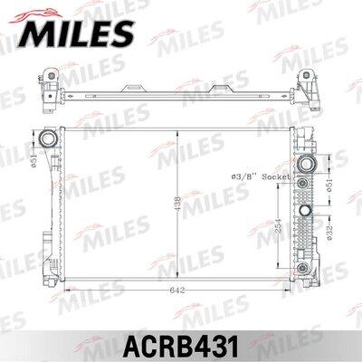 Miles ACRB431 - Радиатор, охлаждане на двигателя vvparts.bg