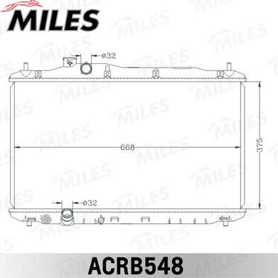 Miles ACRB548 - Радиатор, охлаждане на двигателя vvparts.bg